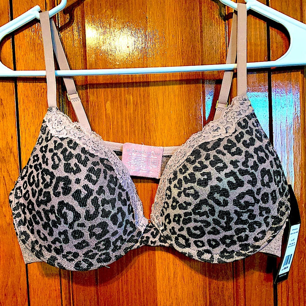 BCBG- brand new with tags! Stretchy leopard print bra with no under wire.